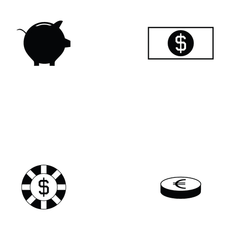 money icon setのイラスト素材