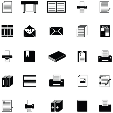 paper icon setのイラスト素材