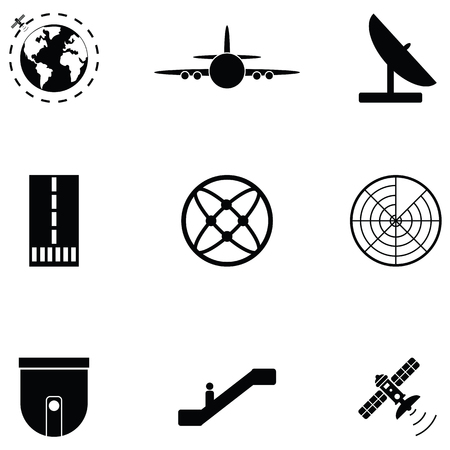 airport icon setのイラスト素材