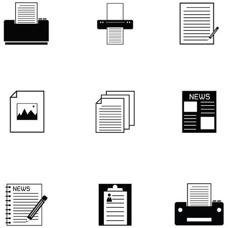 paper icon setのイラスト素材