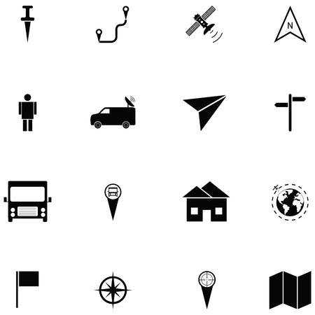 map icon setのイラスト素材