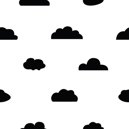 cloud seamless pattern background icon.のイラスト素材