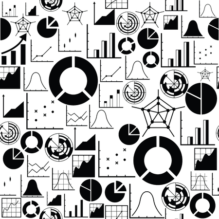 graph seamless pattern background icon.のイラスト素材