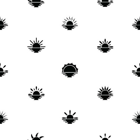 sunset seamless pattern background icon.のイラスト素材