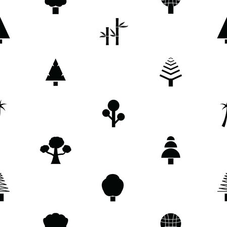 tree seamless pattern background icon.のイラスト素材