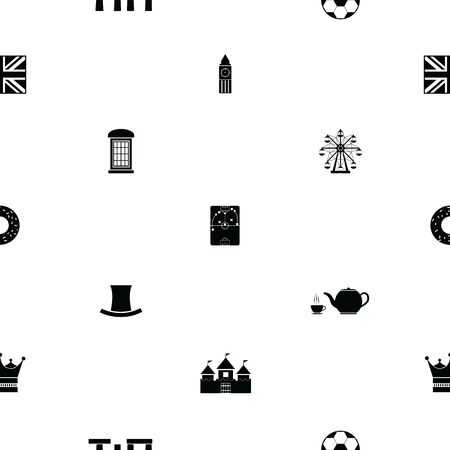 uk seamless pattern background icon.のイラスト素材