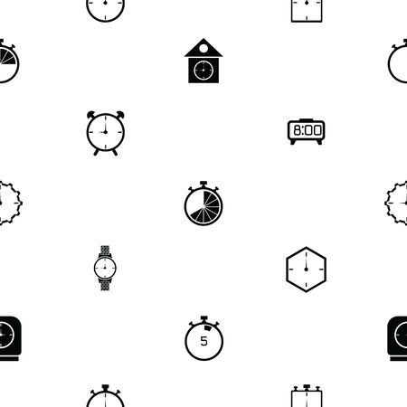 watch seamless pattern background icon.のイラスト素材