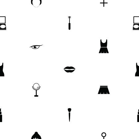 woman seamless pattern background icon.のイラスト素材
