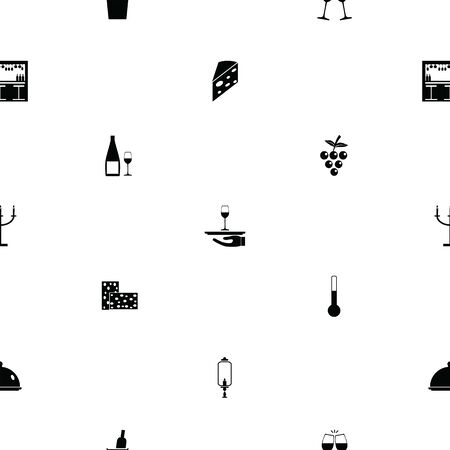 wine seamless pattern background icon.のイラスト素材