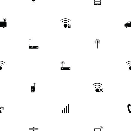wireless seamless pattern background icon.のイラスト素材