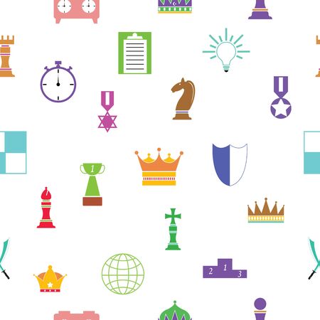 chess seamless pattern background icon.のイラスト素材