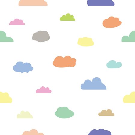 cloud seamless pattern background icon.のイラスト素材
