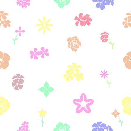 flower seamless pattern background icon.のイラスト素材