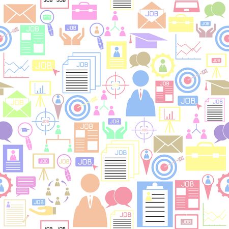 job seamless pattern background icon.のイラスト素材