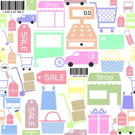 sale seamless pattern background icon.のイラスト素材