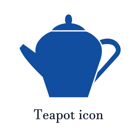 The teapot icon. Tea symbol. Flat Vector illustrationのイラスト素材