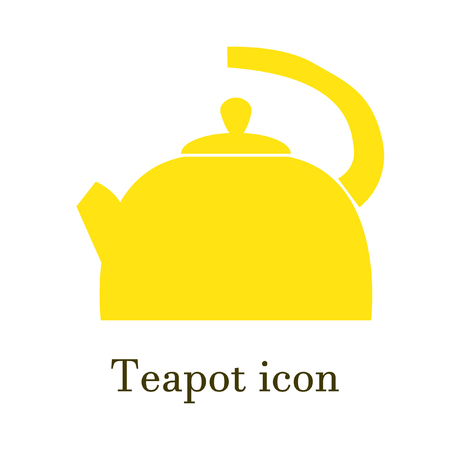 The teapot icon. Tea symbol. Flat Vector illustrationのイラスト素材