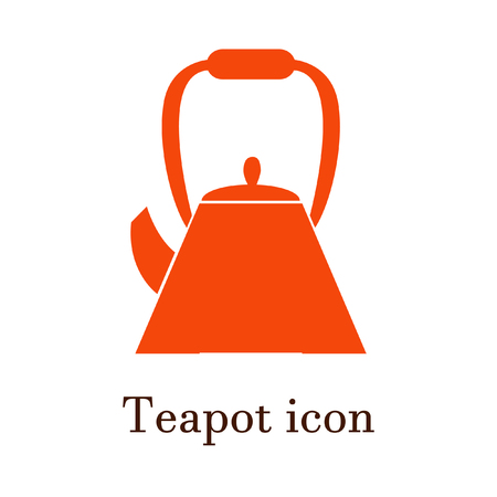 The teapot icon. Tea symbol. Flat Vector illustrationのイラスト素材