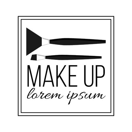 Cosmetics line logo. Vector illustration for design and web.のイラスト素材