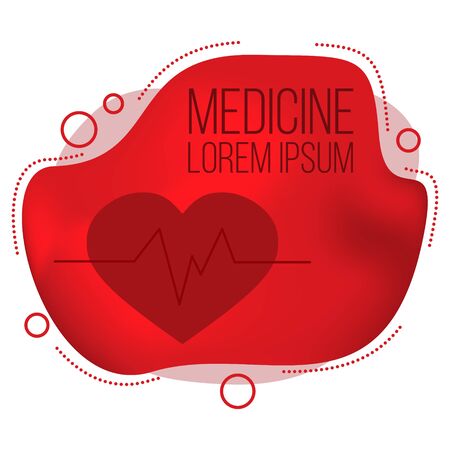 Modern medicine banner. Vector health care card concept for designのイラスト素材