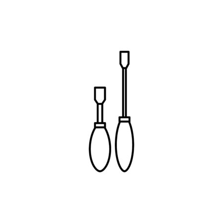 screwdriver outline icon. Vector illustration for design and web.のイラスト素材