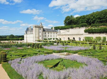 Villandry / France - 08/29/2014: Villandry castle in Franceのeditorial素材