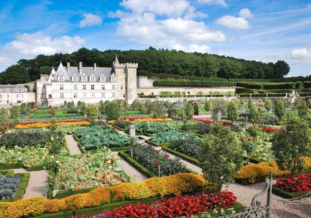 Villandry / France - 08/29/2014: Villandry castle in Francのeditorial素材