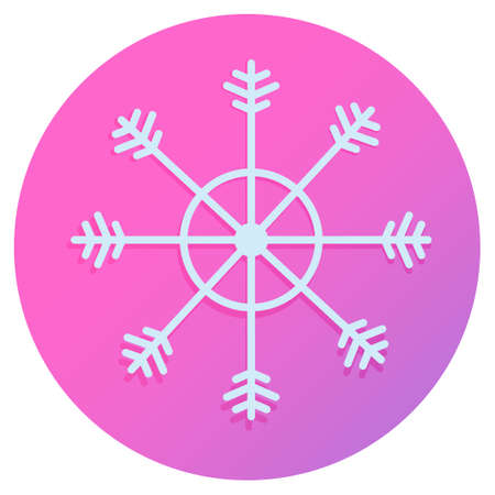 Snowflake icon. Simple illustration of snowflake vector icon for webのイラスト素材