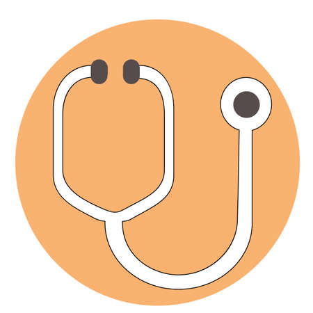 Web line icon. Stethoscopeのイラスト素材