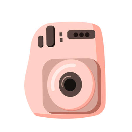 Vector image of a camera for photos.のイラスト素材