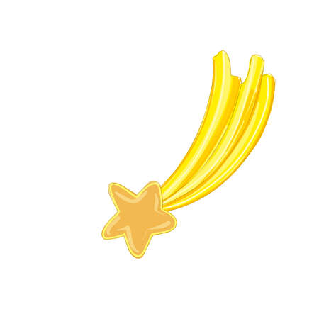 shooting star good luck sign vector imageのイラスト素材