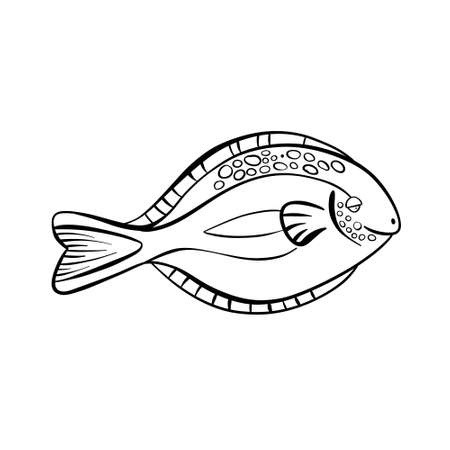 Hand drawn jellyfish. Vector doodle style iconのイラスト素材