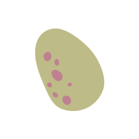 Dinosaur, prehistoric dinosaur eggs with dark dotsのイラスト素材