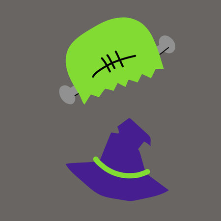 Witch hat vector isolated on white backgroundのイラスト素材