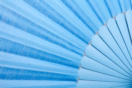 Full frame traditional blue Spanish flamenco fanの写真素材