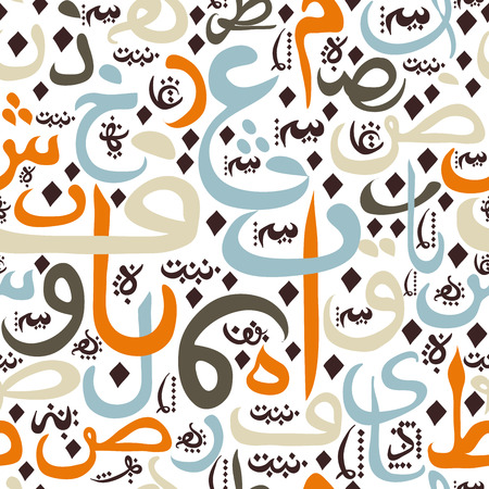 seamless pattern ornament Arabic calligraphy of text Eid Mubarak concept for muslim community festival Eid Al FitrEid Mubarakのイラスト素材