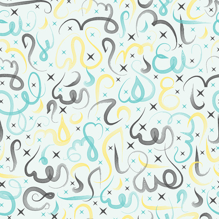 seamless pattern ornament Arabic calligraphy of text Eid Mubarak concept for muslim community festival Eid Al Fitr Eid Mubarakのイラスト素材