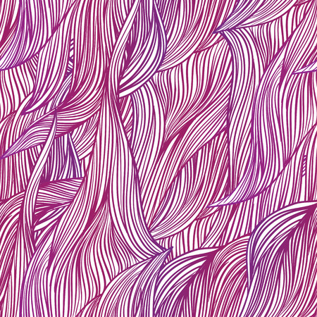colorful purple seamless pattern hairのイラスト素材
