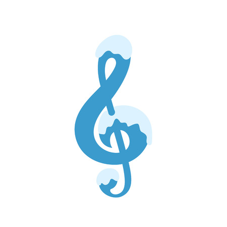 Illustration of clef isolated on white background VECTOR International Music Dayのイラスト素材