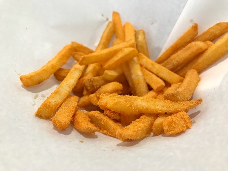 Golden French Fries Cheese powder, junk foodの写真素材