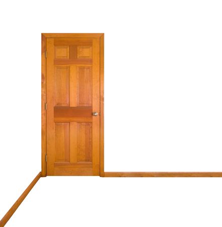 Isolated Door, Closedの写真素材