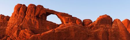 Skyline Arch - Arches National Park, Utah, USA.の写真素材