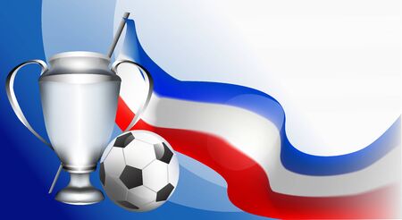 Russian football cup tournament.のイラスト素材