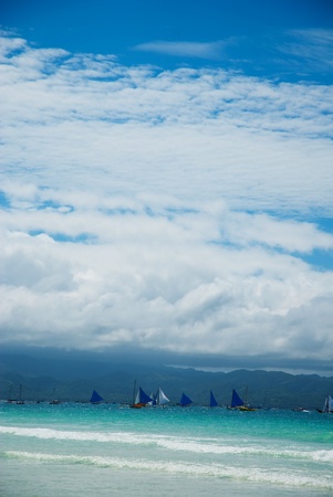 Boracay island beachの写真素材