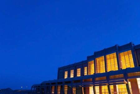 Building exterior glassの写真素材