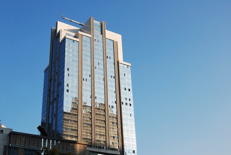 Building exterior glassの写真素材