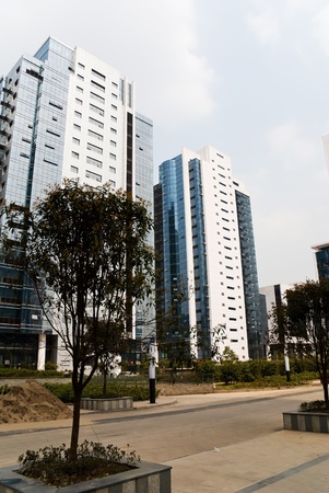 Building exterior glassの写真素材