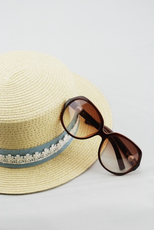 Straw hatの写真素材