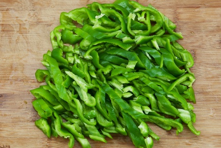 green bell peppersの写真素材