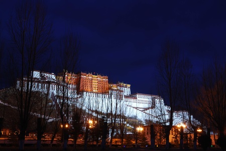 Potala palace in Lhasa, Tibet のeditorial素材